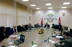 Meeting between ministers Vučević and Vesić on reconstruction of Air Force and Air Defence Command building