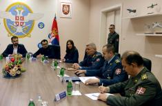 Meeting between ministers Vučević and Vesić on reconstruction of Air Force and Air Defence Command building