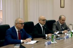 Meeting between ministers Vučević and Vesić on reconstruction of Air Force and Air Defence Command building