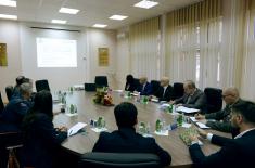 Meeting between ministers Vučević and Vesić on reconstruction of Air Force and Air Defence Command building