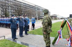 Stefanović lays wreath at Monument to Pilots, Defenders of Belgrade