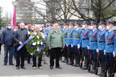 Министар Стефановић положио венац код Споменика пилотима браниоцима Београда 