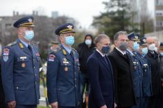 Stefanović lays wreath at Monument to Pilots, Defenders of Belgrade