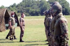 Visit to the sniper team of the Serbian Armed Forces in preparation for the International Army Games 