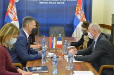 Assistant Minister for Defence Policy Bandić meets with Ambassador of France Falconi