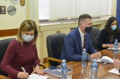 Assistant Minister for Defence Policy Bandić meets with Ambassador of France Falconi