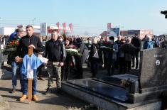 Remains of Zoran Veselić, a hero of Košare, buried