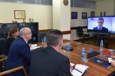 Državni sekretar Živković razgovarao sa državnim sekretarom Ministarstva odbrane Ujedinjenog Kraljevstva Hipijem