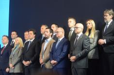 Minister Vučević attends briefing on Government