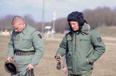 Chief of General Staff visits tank units at Orešac training ground