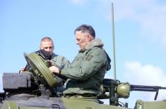 Chief of General Staff visits tank units at Orešac training ground