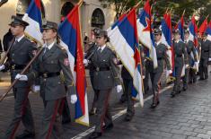 Military Academy cadets on “Victory of Freedom” memorial parade