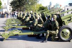 Почасна паљба поводом Дана Војске Србије 