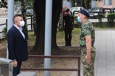 Minister Vulin Opened Air Gun Shooting Range in the Military Grammar School Hall of Residence