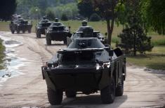 Serbian Armed Forces receive 30 T-72MS tanks and 30 BRDM-2MS armoured reconnaissance vehicles