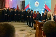 Minister Vučević and General Mojsilović attend reception to celebrate inauguration of new President of Republika Srpska