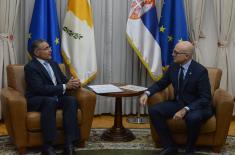 Meeting between Minister Vučević and Ambassador of Cyprus