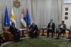 Meeting between Minister Vučević and Ambassador of Cyprus