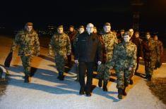 Minister Vučević and General Mojsilović visit Multinational Operations Training Centre at South Base