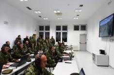 Minister Vučević and General Mojsilović visit Multinational Operations Training Centre at South Base
