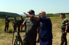 Minister Vučević attends PASARS firing demonstration at Pasuljanske Livade range