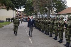 Minister Vučević and General Mojsilović visit 4th Army Brigade