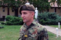 Soldiers take oath of enlistment in the barracks in Valjevo, Sombor and Leskovac