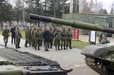 Minister Vučević and General Mojsilović visit 4th Army Brigade