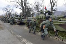 Minister Vučević and General Mojsilović visit 4th Army Brigade