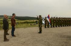 President Vučić arrives at Pasuljanske Livade range