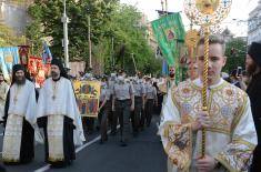 Ministry of Defence and Serbian Armed Forces personnel participate in “Spasovdan” religious procession