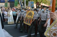 Ministry of Defence and Serbian Armed Forces personnel participate in “Spasovdan” religious procession