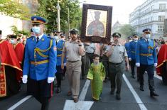 Ministry of Defence and Serbian Armed Forces personnel participate in “Spasovdan” religious procession