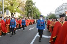 Ministry of Defence and Serbian Armed Forces personnel participate in “Spasovdan” religious procession