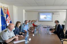 Head of European Union Delegation to Serbia Sem Fabrizi visits Defence University