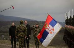 President Vučić arrives at Pasuljanske Livade Range