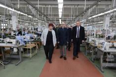 Minister Vučević visits Yumco Vranje