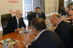 Minister Vučević visits Yumco Vranje