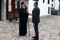 Ministar Vulin at Patron Saint’s Day of Mileševa Monastery