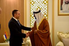 Meeting of Minister Vulin with the Minister of State for Defence Affairs of the UAE