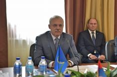 Meeting of Minister Aleksandar Vulin and Secretary General of CSTO Lieutenant General Stanislav Zas