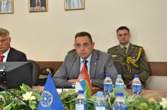 Meeting of Minister Aleksandar Vulin and Secretary General of CSTO Lieutenant General Stanislav Zas