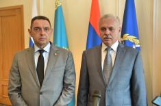 Meeting of Minister Aleksandar Vulin and Secretary General of CSTO Lieutenant General Stanislav Zas