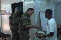 Načelnik Generalštaba završio posetu našim mirovnjacima u Centralnoafričkoj Republici