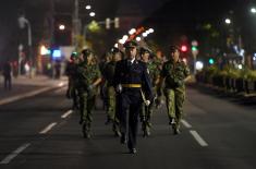 Final rehearsal for the Promotion of the youngest Officers of the Serbian Armed Forces