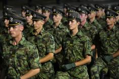 Final rehearsal for the Promotion of the youngest Officers of the Serbian Armed Forces