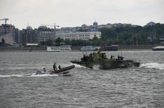 A part of the demonstration of River Flotilla’s capabilities successfully performed