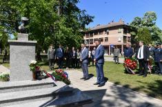 Delegation of the Ministry of Defence and Serbian Armed Forces Lays a Wreath to Fallen Warrior of Košare Tibor Cerna
