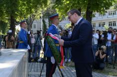 Председник Вучић положио венац на Споменик јунацима са Кошара