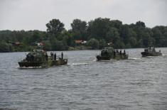 A part of the demonstration of River Flotilla’s capabilities successfully performed